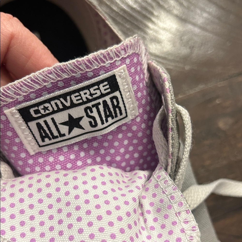 Converse ALL⭐️STAR Gray Canvas Sneakers Junior US size 5 - Picture 5 of 13